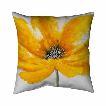 FONDO 20 x 20 in. Big Yellow Flower-Double Sided Print Indoor Pillow FO2792986